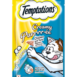 Temptations Creamy Puree Chicken and Tuna Cat Treats